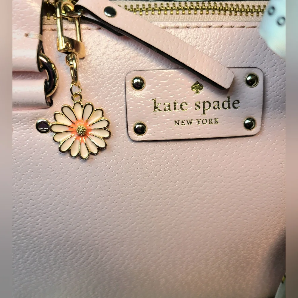 💖Kate Spade Wellesley Rachelle Large Light Pink Pebble Leather Satchel, EUC - Picture 7 of 17